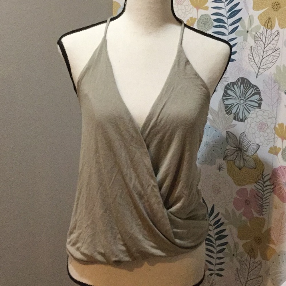 Anthropologie Silence and Noise tank top Sage green